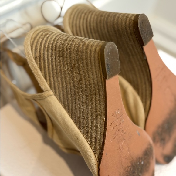 We Love Our Suede Aquazzura Sandals. This Is Barely Worn Light Suede With A Heel - Picture 6 of 9